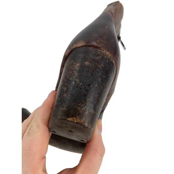 Bed Stu Womens 11 Boots Ankle Wedge Cobbler Series Dark Brown Leather - Picture 8 of 10